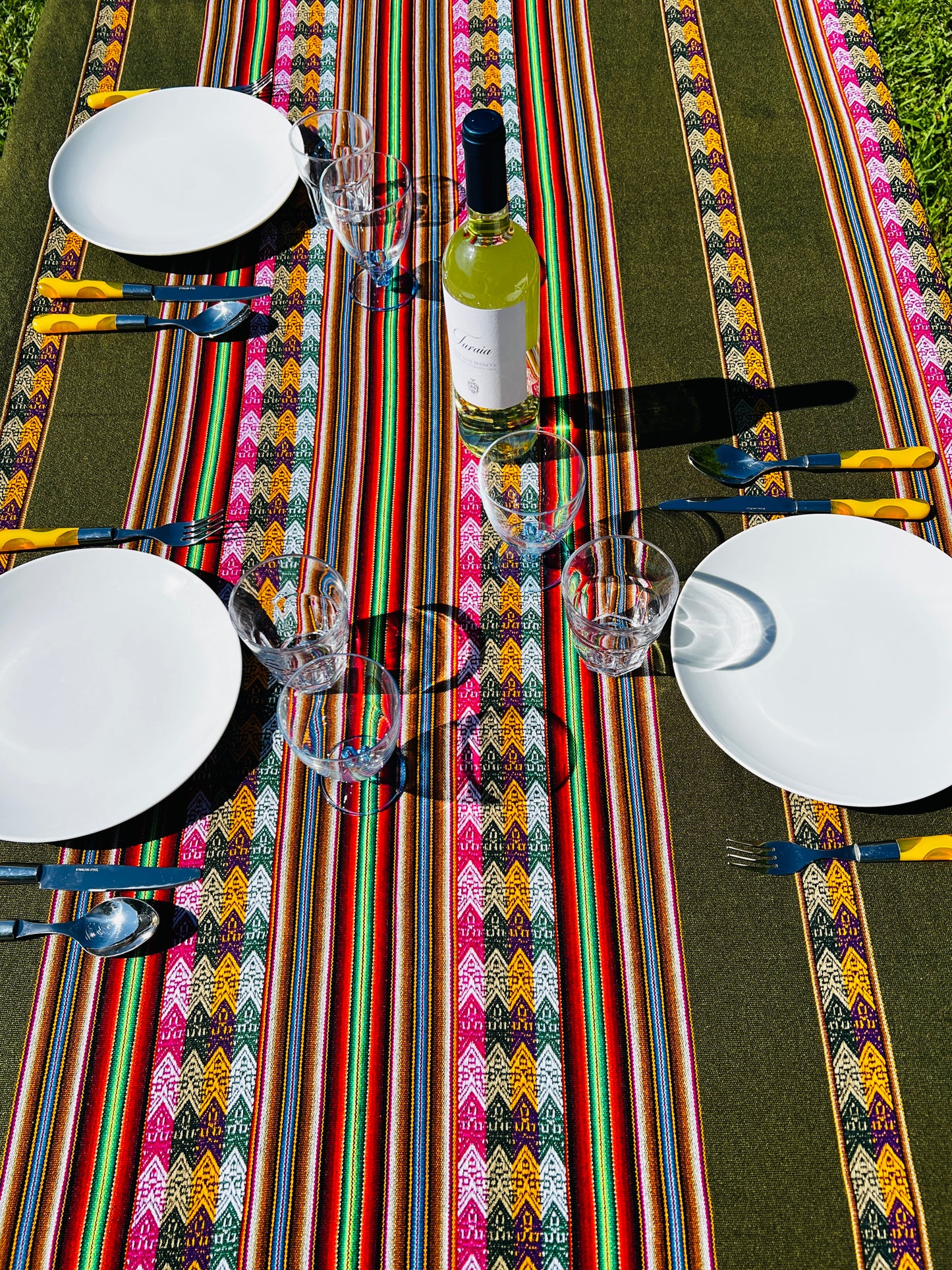 Tischdecke Olivgrün M