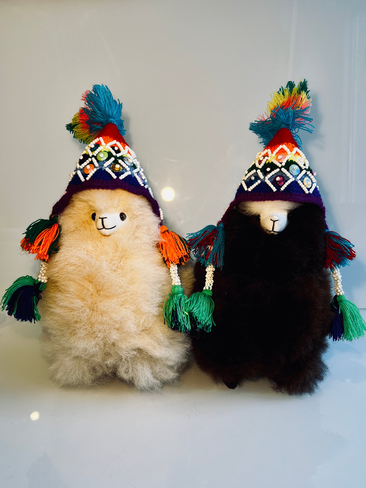Cap/beanie for alpaca cuddly toy