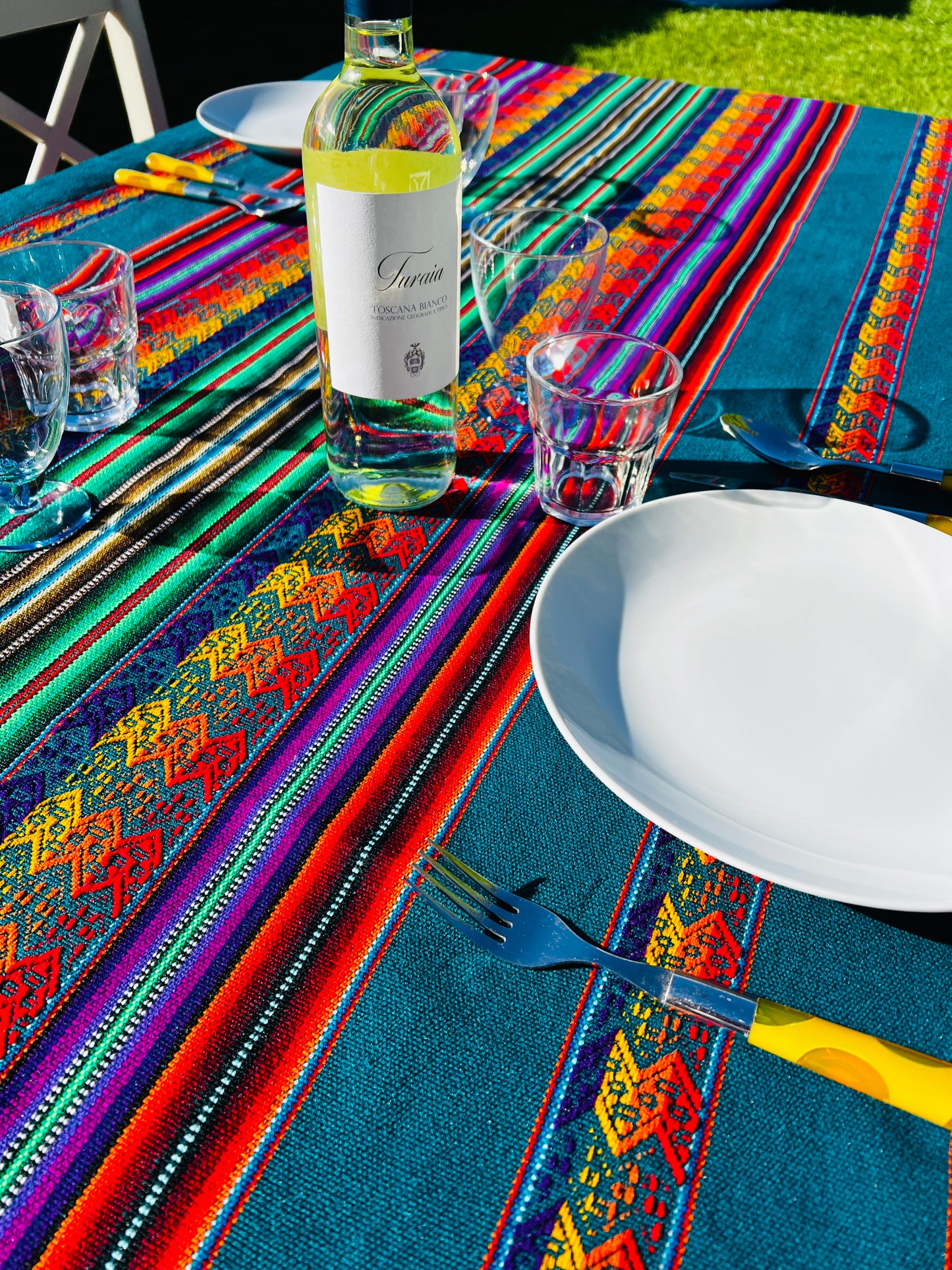 Tischdecke smaragdgrün L