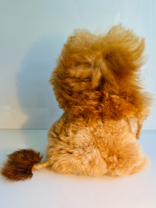 Löwe aus 100% Baby Alpaka Wolle Groß