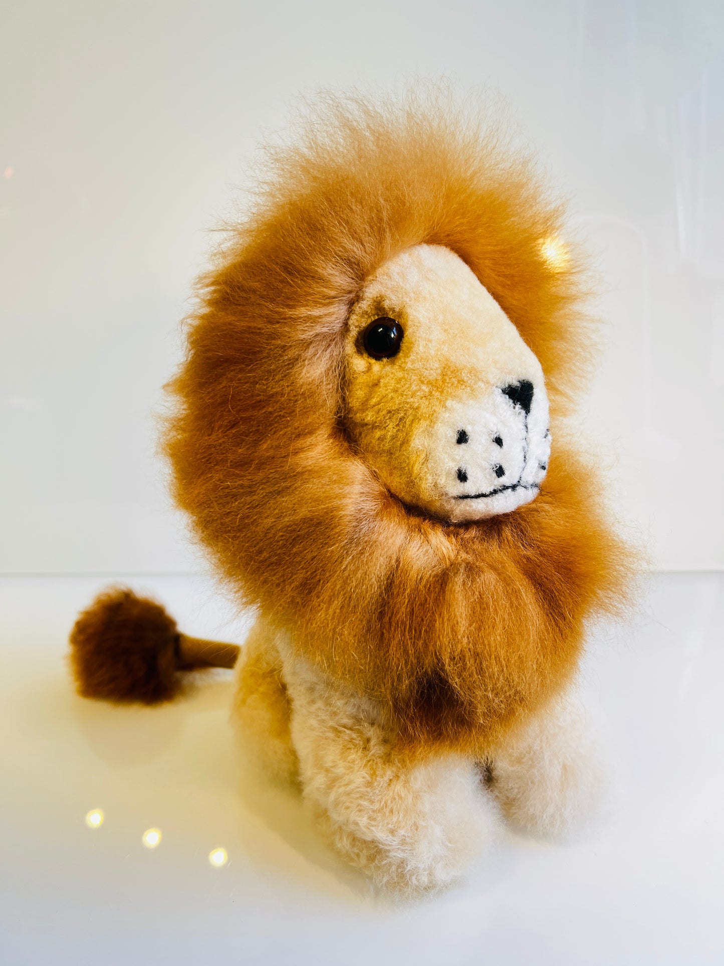 Löwe Baby Alpaka Wolle Klein