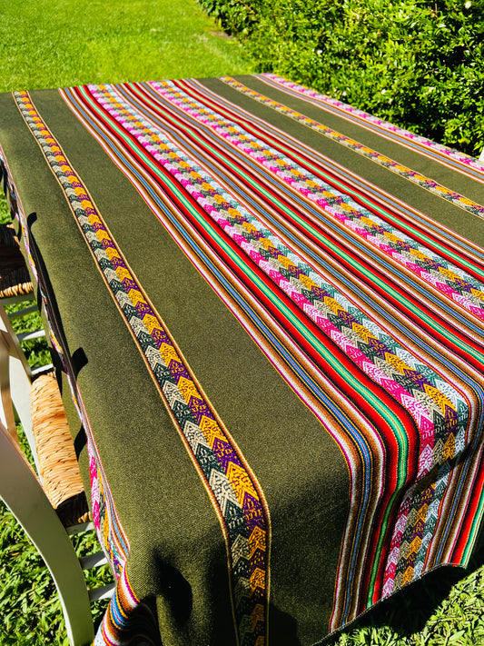 Tischdecke Olivgrün M