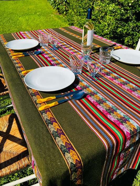 Tischdecke Olivgrün M