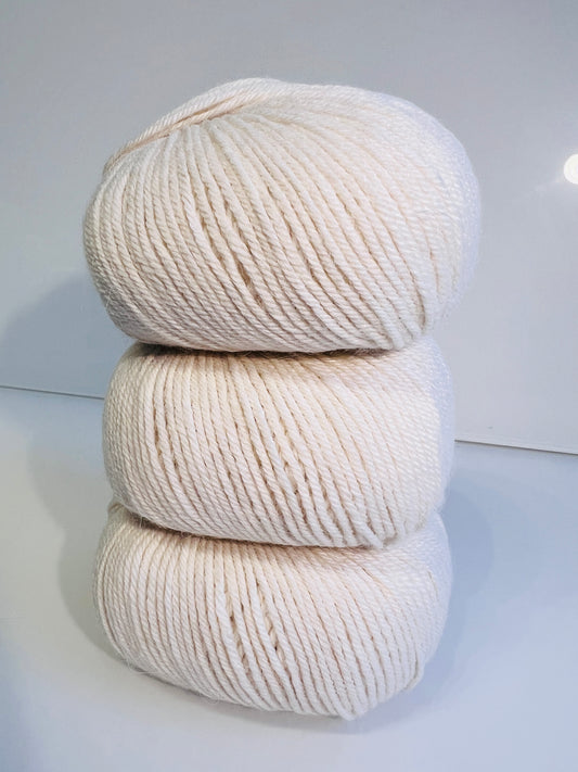 Wolle luxuriös Baby Alpaka White Off