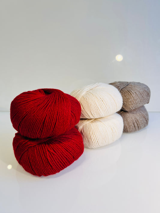 Wolle luxuriös Baby Alpaka Taupe