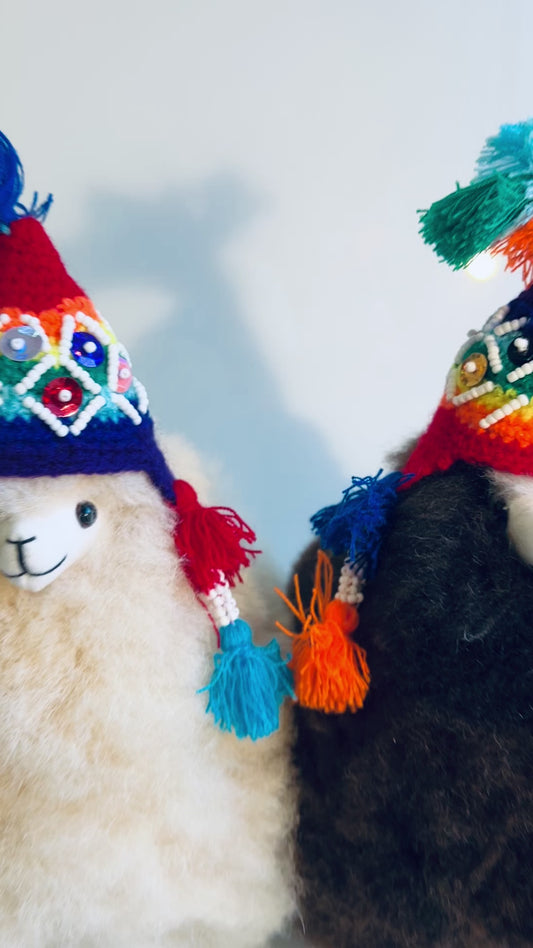 Mütze für Alpaka Plüschtier