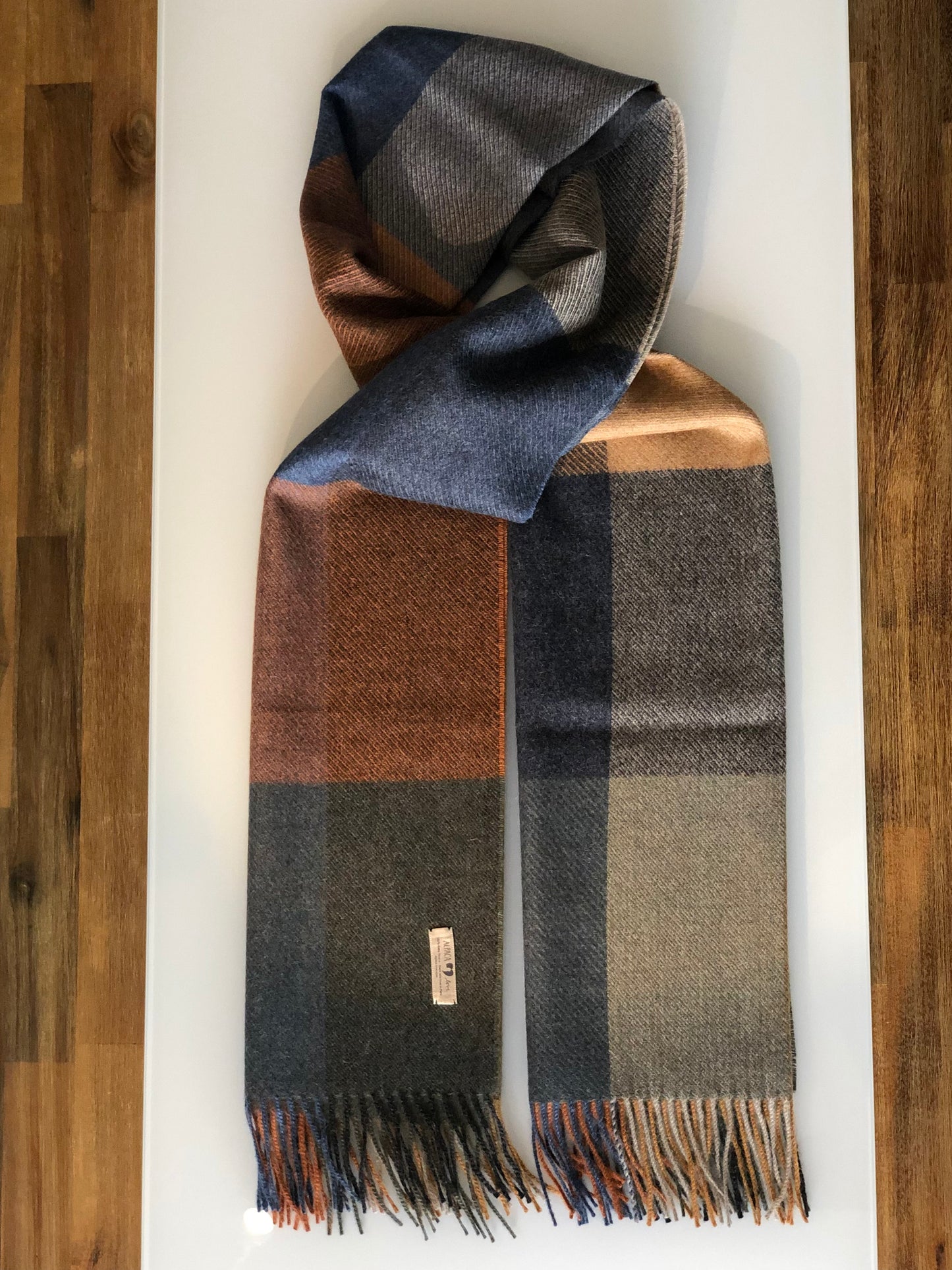 Stole 100% Baby Alpaca Wool Colorful
