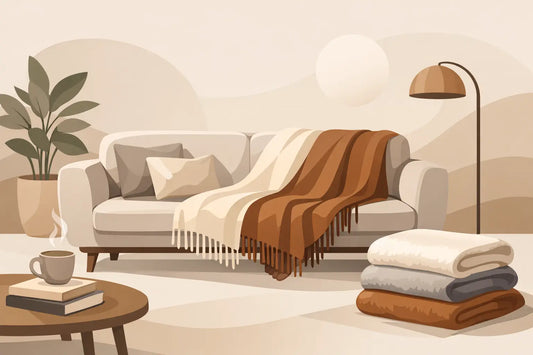 Luxusdecke für Sofa: Stil, Wärme, Material
