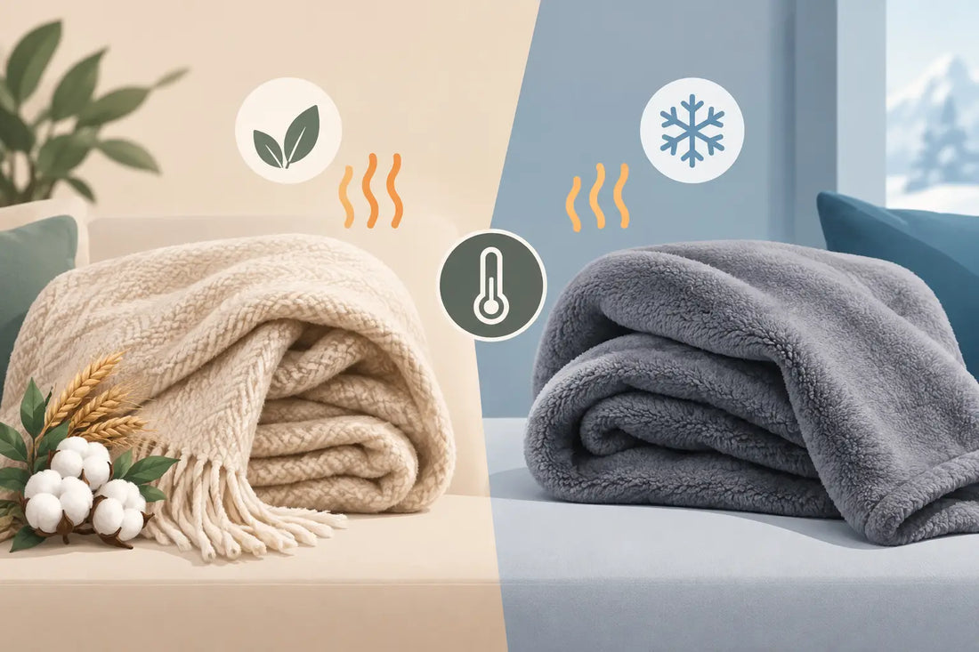 Naturfaser-Decke oder Fleece: Was wärmt besser?