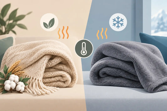 Naturfaser-Decke oder Fleece: Was wärmt besser?