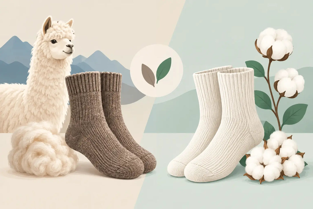 Alpaka- oder Baumwollsocken: Was passt?