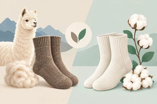 Alpaka- oder Baumwollsocken: Was passt?