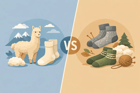 Alpaka Socken vs. Wollsocken: Was passt besser?