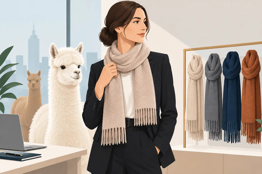 Welcher Alpaka-Schal für den Businesslook?