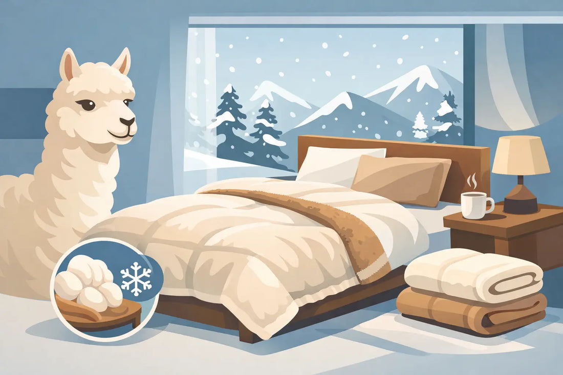 Alpaka Decke Erfahrungen im Winter erklärt