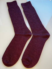 Alpaka Socken aus Baby Alpaka Wolle Bordeaux Rot