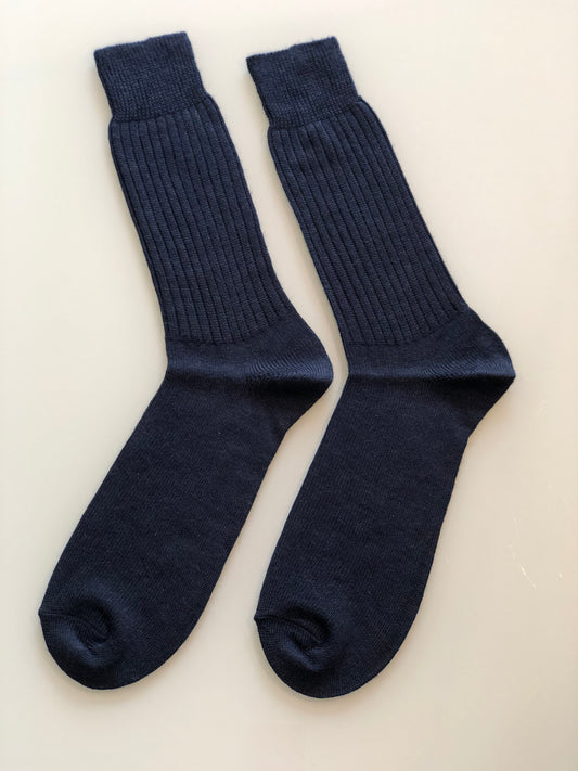 Alpaka Socken aus Baby Alpaka Wolle Blau