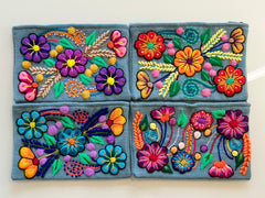 Clutch bag alpaca wool grey