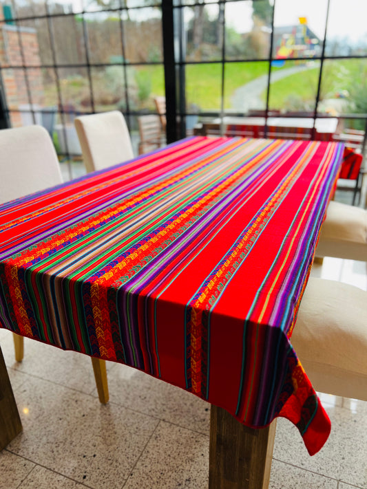 Tischdecke rot L