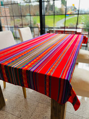 Tischdecke rot L