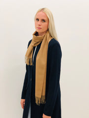 Sciarpa 100% Lana Baby Alpaca Cammello